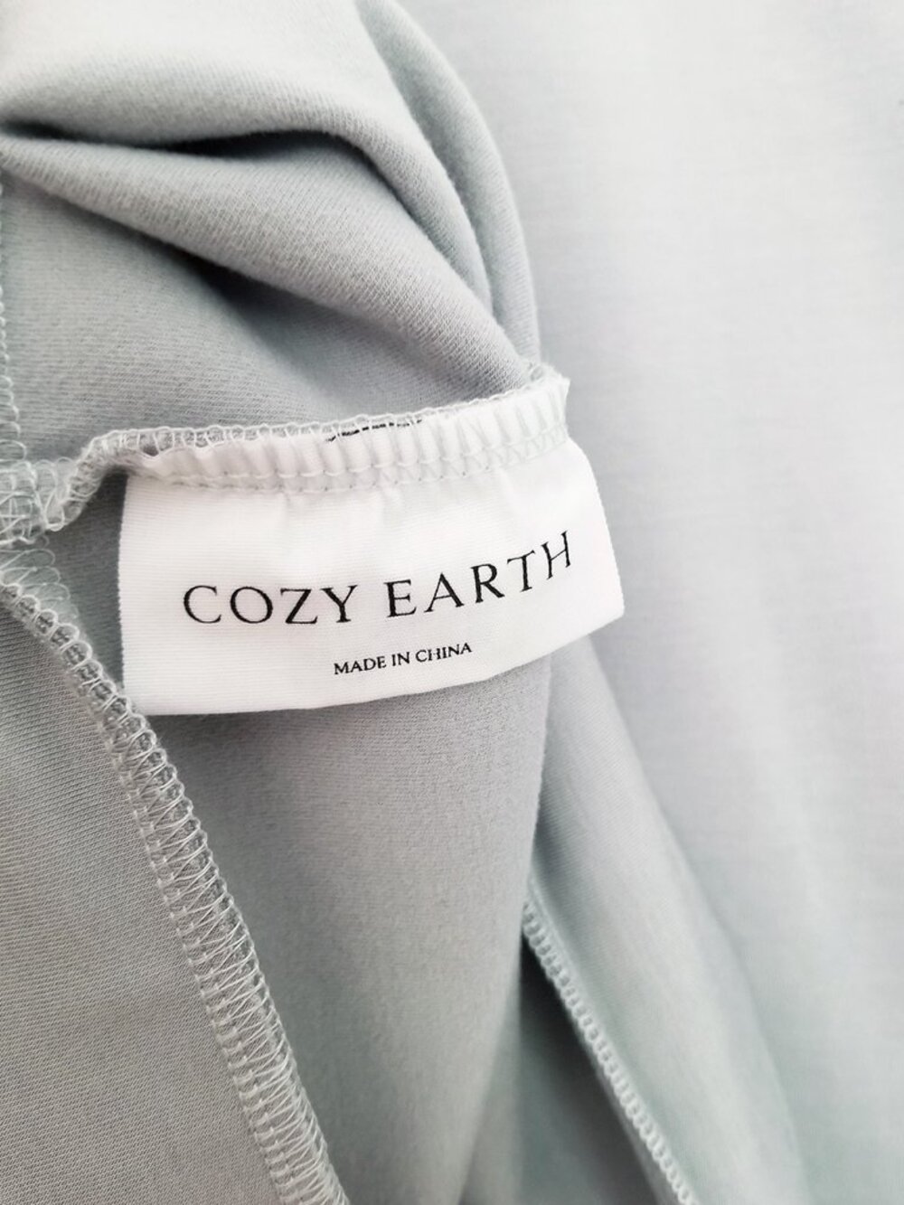 Cozy Earth Brushed Bamboo Pullover Crew Women's S Dawn Blue Gray Lounge SOFT $78 - Picture 8 of 14